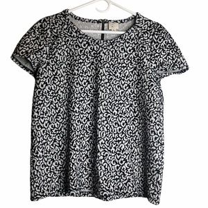 Anthropologie postmark trace jacquard blouse